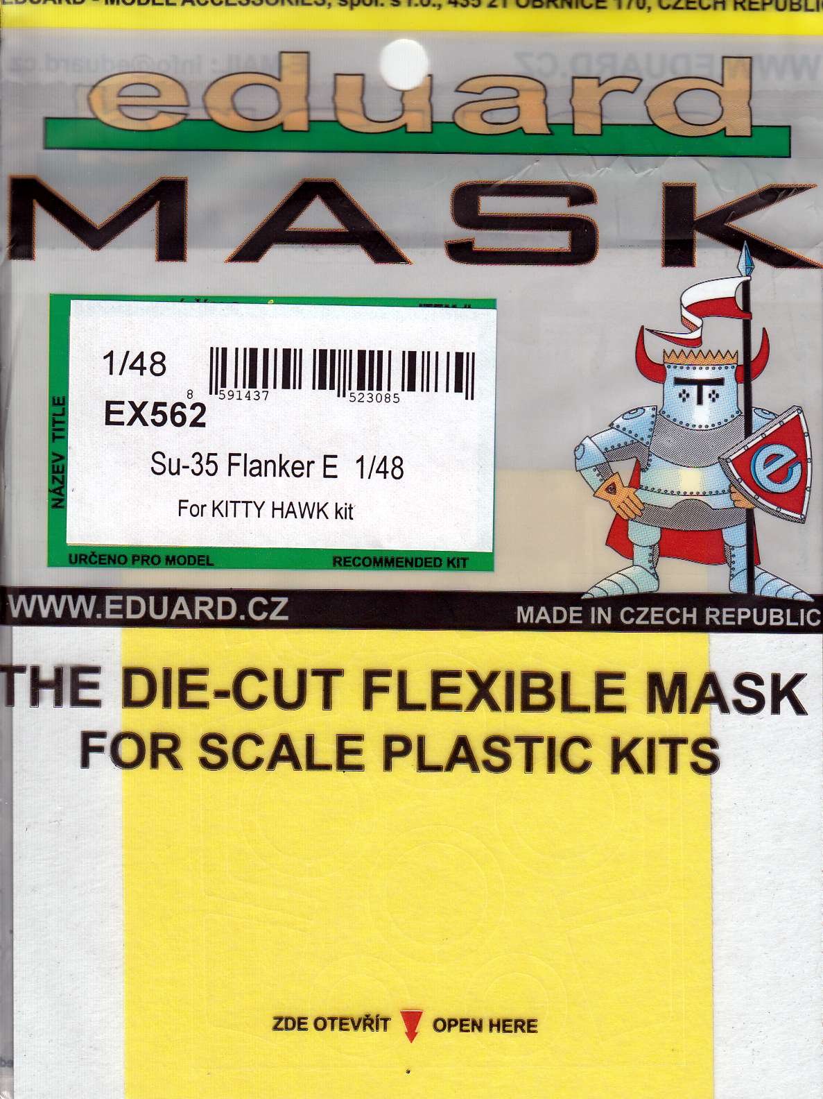 Eduard Accessories ES562 Model-Making Accessory Su 35 Flanker E for Kitty Hawk