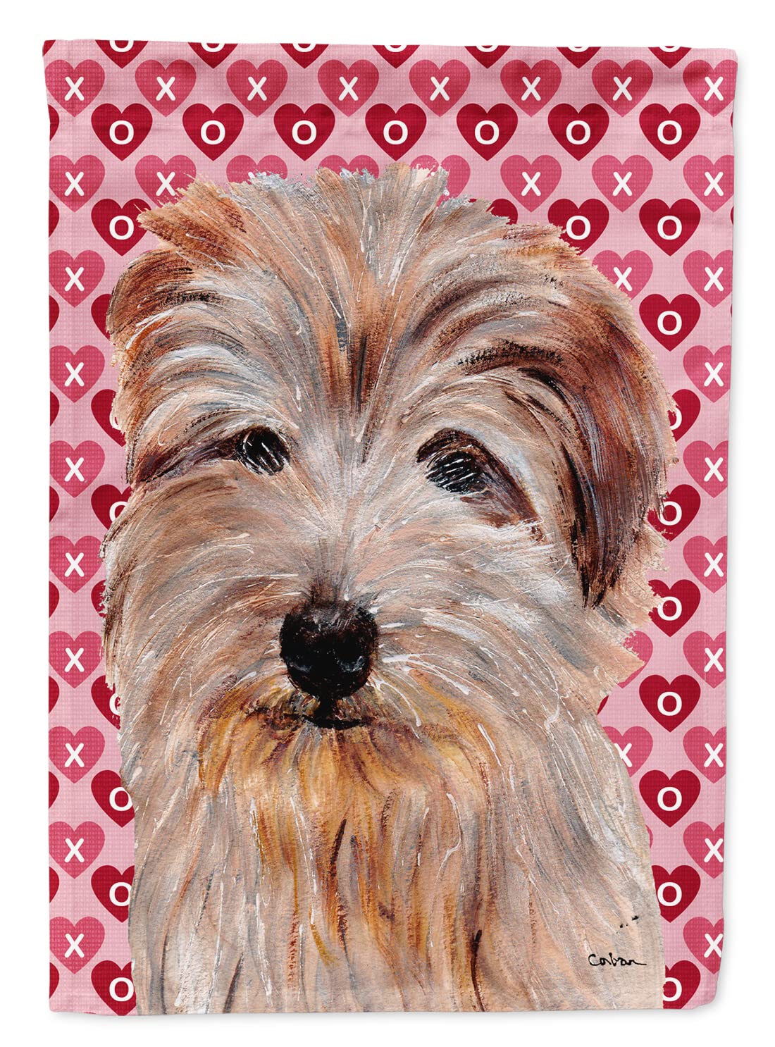 Drapeau Norfolk Terrier toile grand format pour décoration jardin et entrée de maison