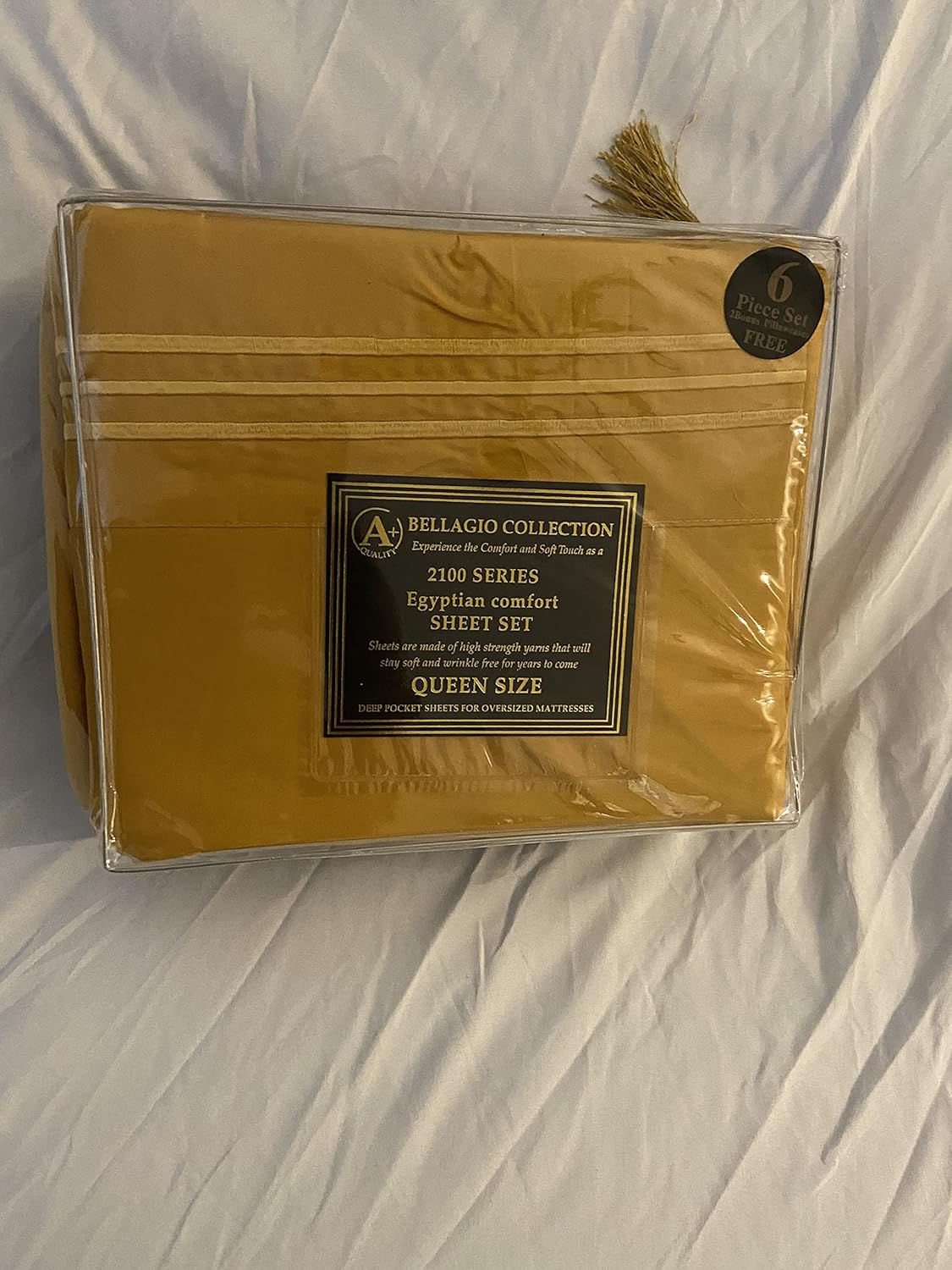 Bellagio 2100 Series Egyptian Comfort 6Piece Sheet Set