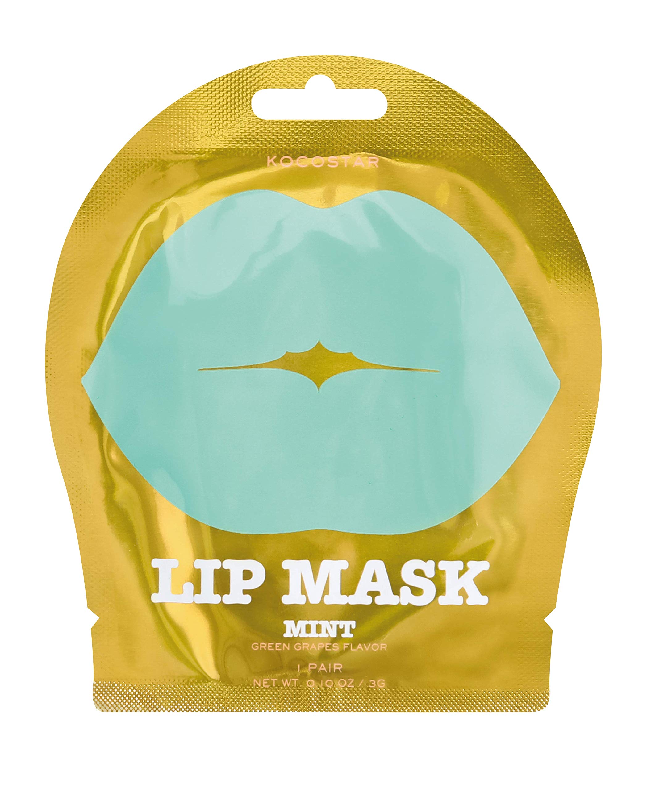 Kocostar Lip Mask Mint | Ultra-Hydrating Hydrogel Treatment For Soft, Smooth Lips | Pack Of 1, 3G