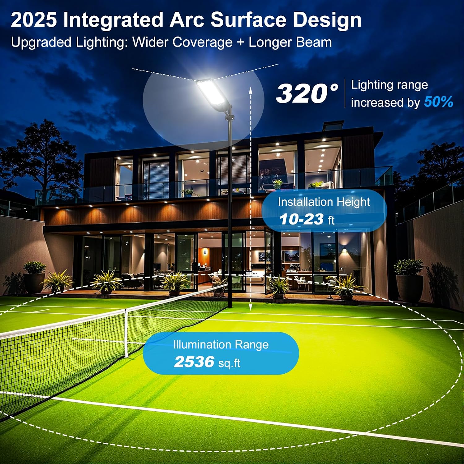7000W Solar Street Lights Outdoor, Heavy Duty Solar Powered LED Flood Light Outside, Commercial Parking Lot Lighting Dusk to Dawn, 7000K Motion Sensor IP66 Waterproof for Garage,Swimming Pool, Pathway
