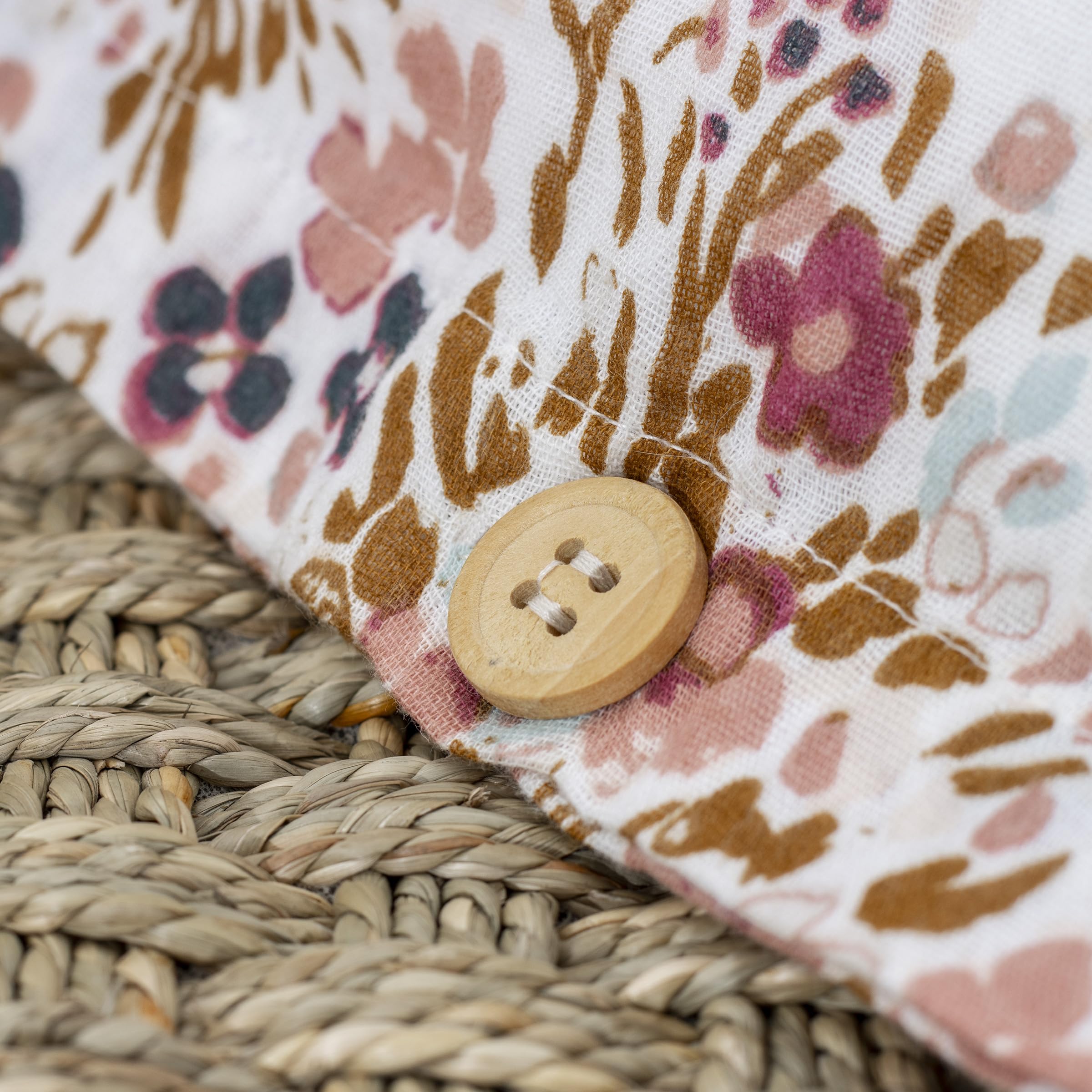 Housse de Couette Gaze de Coton Capucine by L’Effet Papillon – Linge de lit Housse Couette Style Fleuri [ Housses de couettes ] (Beige Pampa, 140 x 200 cm)