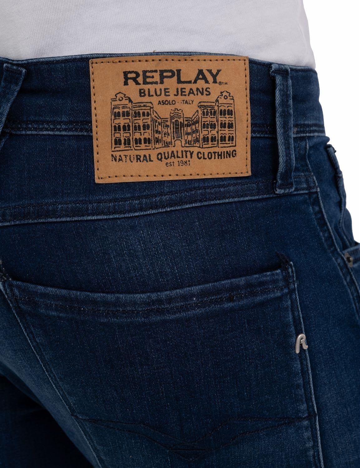 Replay Herren Jeans Anbass Slim-Fit mit Comfort Stretch