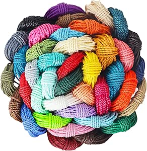 30 Colors Waxed Thread Kit - 1mm Thick Cotton String For Jewelry Making & Friendship Bracelets