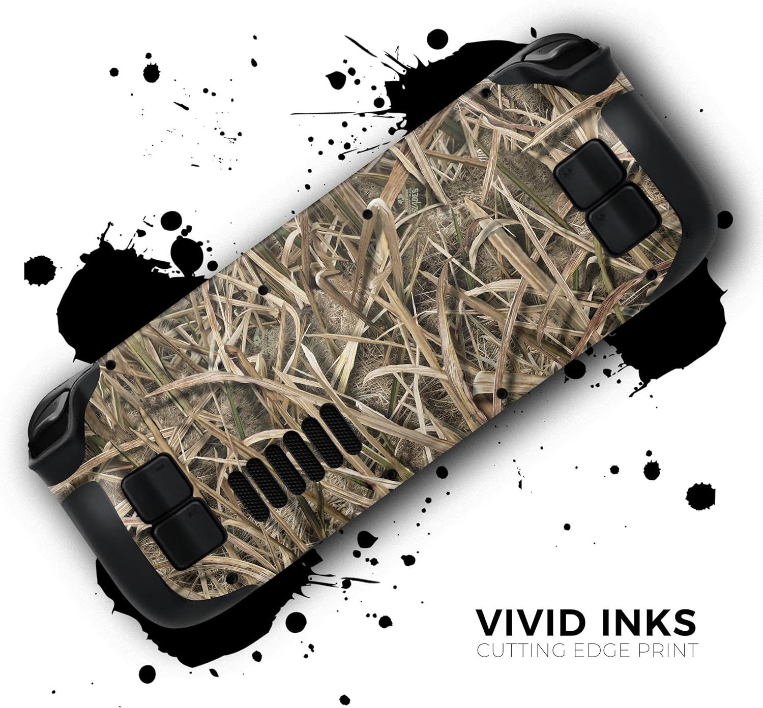 Compatible with Steam Deck - Skin Decal Protective Scratch-Resistant Removable Vinyl Wrap Cover - Mossy Oak Shadow Grass Blades
