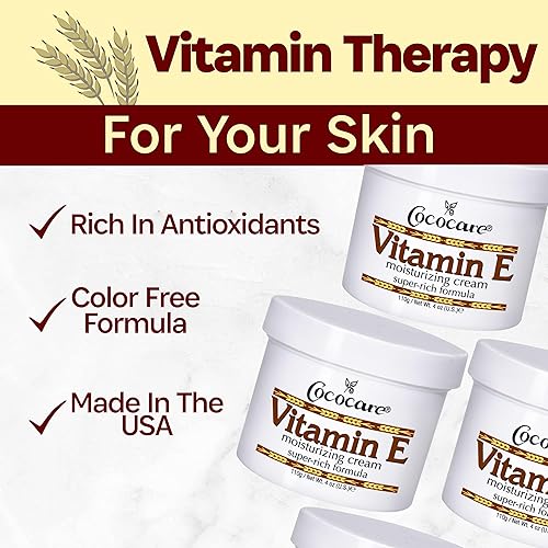 Miniatura 5 de Cococare Crema hidratante de fórmula súper rica con vitamina E - Hidratante de piel de alta potencia - 4 onzas