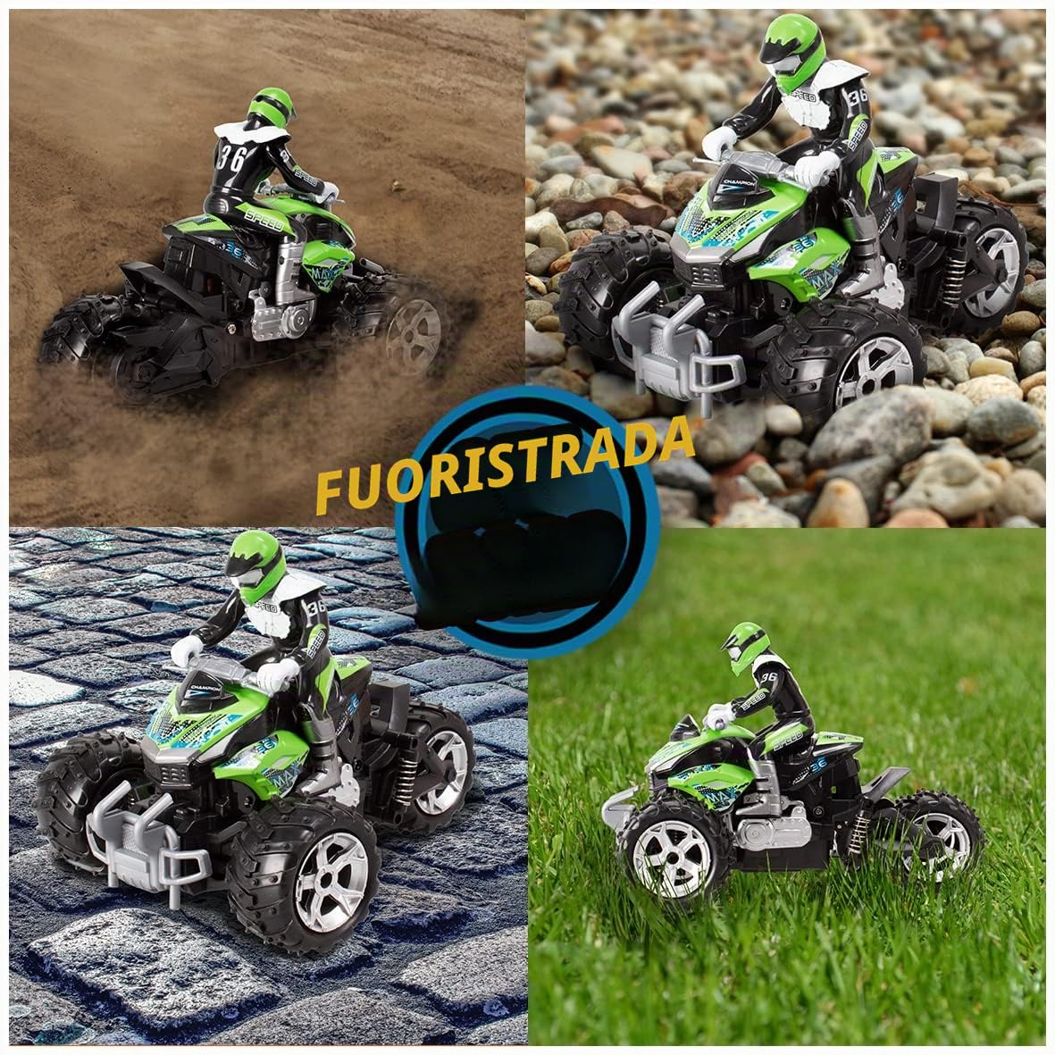 Speed Jumper - Macchine Telecomandate Per Bambini +6 Anni | Auto Radiocomandata | Macchina Telecomandata 4x4 Rosso | Per Uso Esterno E Interno (Desert Squad)