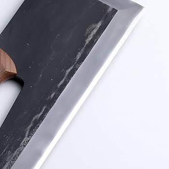 Amazon | 安来白紙鋼 麺切包丁 江戸普及型 黒打 330mm 木柄