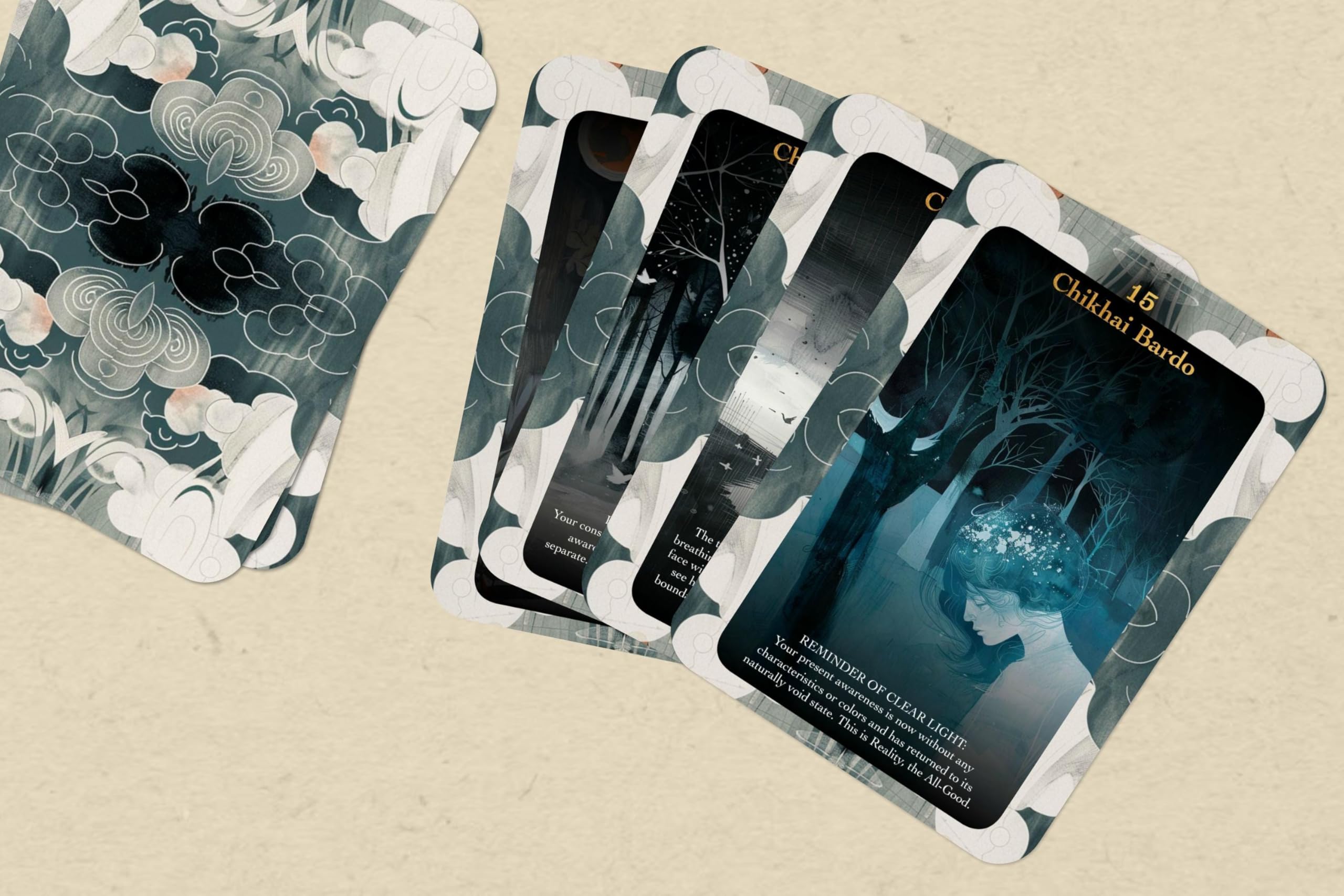 Ibiza Tarot The Tibetan Book of The Dead - Book 1 Card Deck | Spiritual Wisdom & Meditation Cards by Jeff Carreira - 80 Oracle Cards