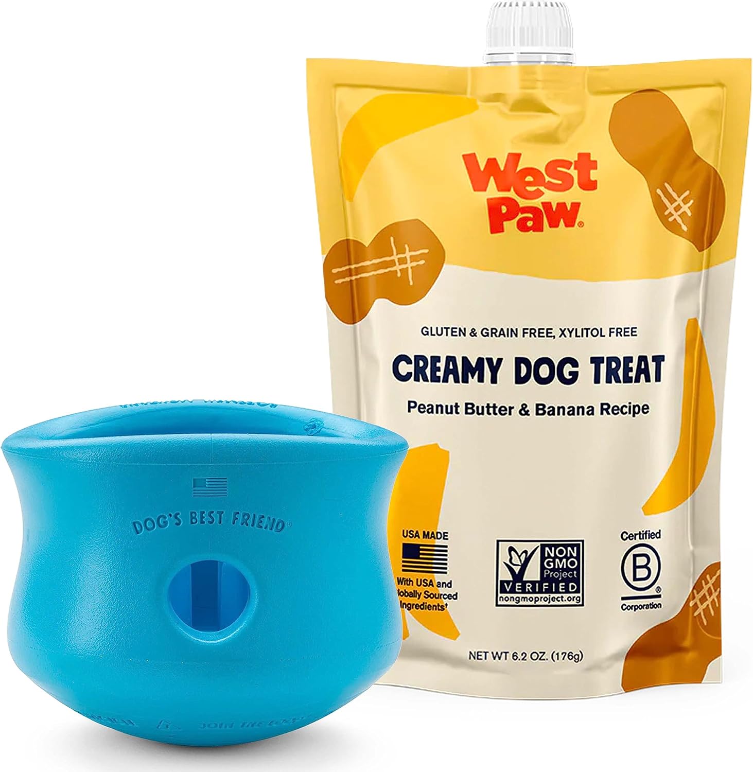 Pet Supplies WEST PAW Zogoflex Toppl & Creamy Treats Peanut Butter