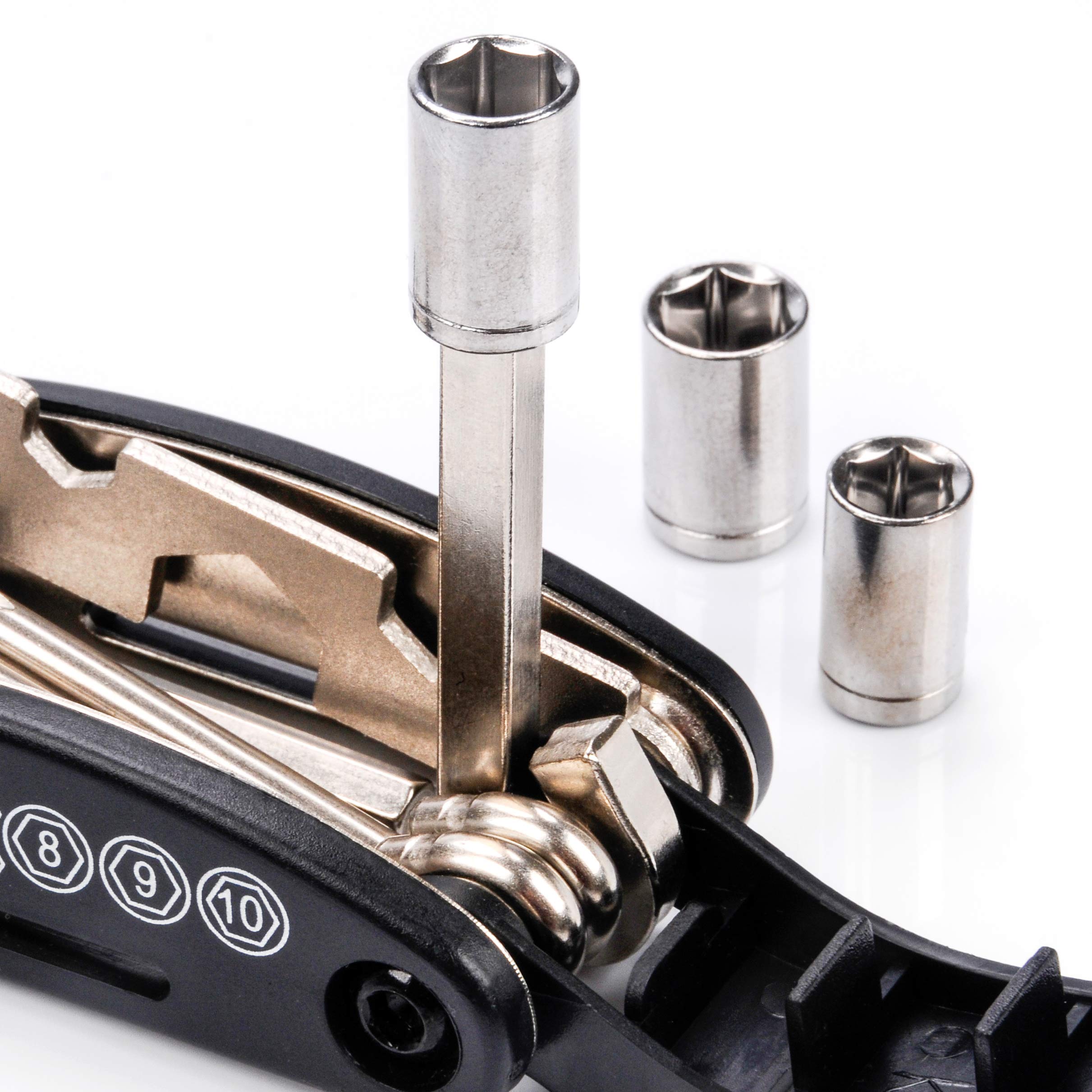 BuyWeek Clé Hexagonale Pour Vélo, Clé Allen à Os De Vélo 6-15 Mm Multifonctionnelle 10 En 1 Outil De Réparation De Velo