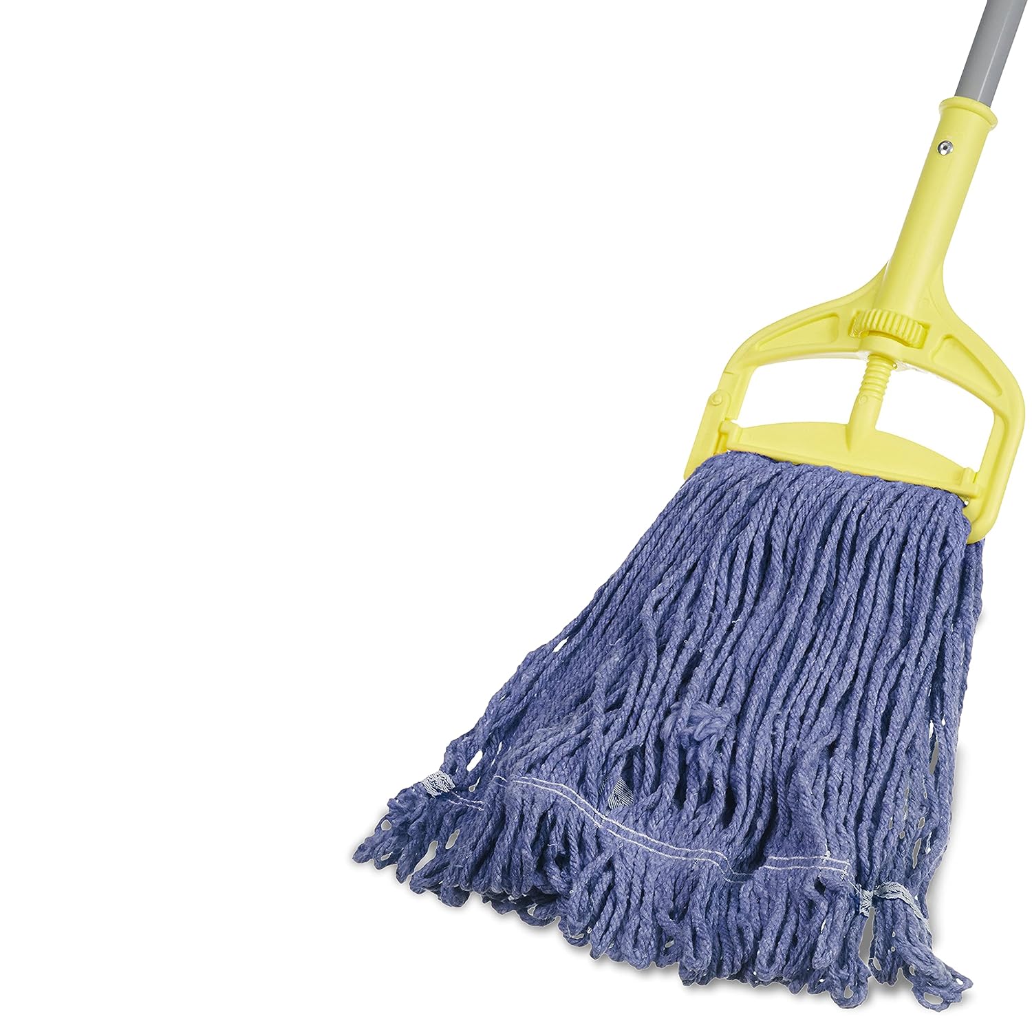 Amazon Basics Loop-End Synthetic Mop Head, 5-Inch Headband, Small, Blue - 6-Pack