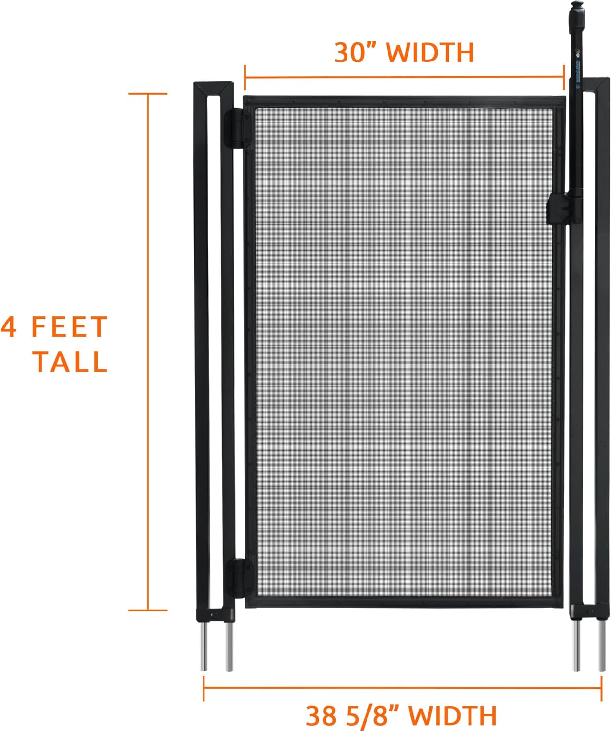 Pool Fence DIY by Life Saver Self-Closing Gate Kit, Black (Pack of 1)