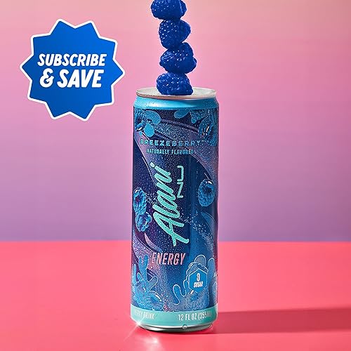 Miniatura 146 de Alani Nu WATERMELON WAVE, bebidas energéticas bajas en calorías, sin azúcar, 200 mg de cafeína, biotina, vitaminas B, cero azúcar, 10 calorías