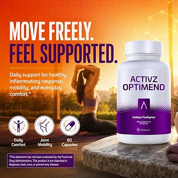 ACTIVZ - OPTIMEND - Tetrahydrocurcumin Formula - 60 Capsules | Contains Tetrahydrocurcumin, CyLoc-DexKey Bioavailibility Technology, Supports Healthy Inflammatory Response