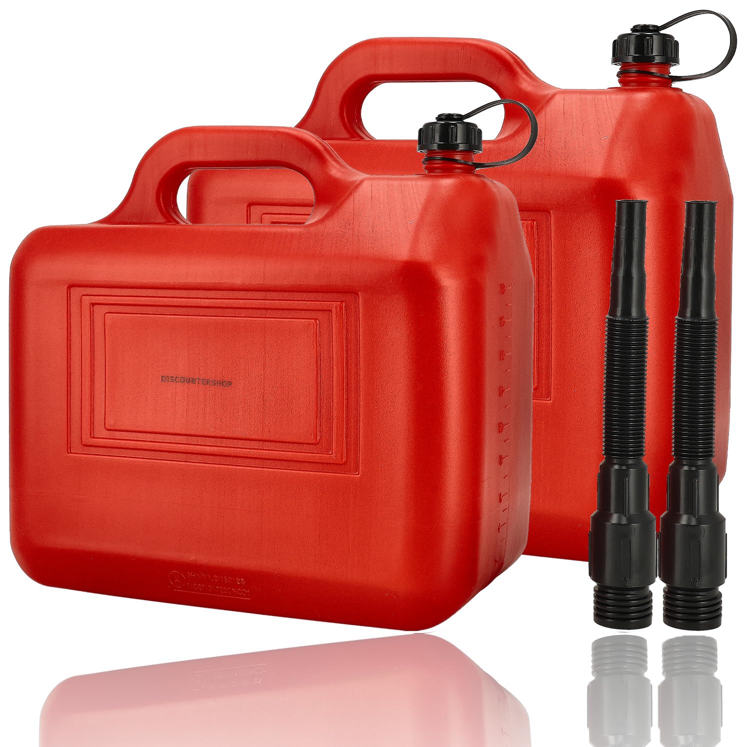 Bidons de carburant 20L avec bec verseur anti-goutte pour essence et diesel