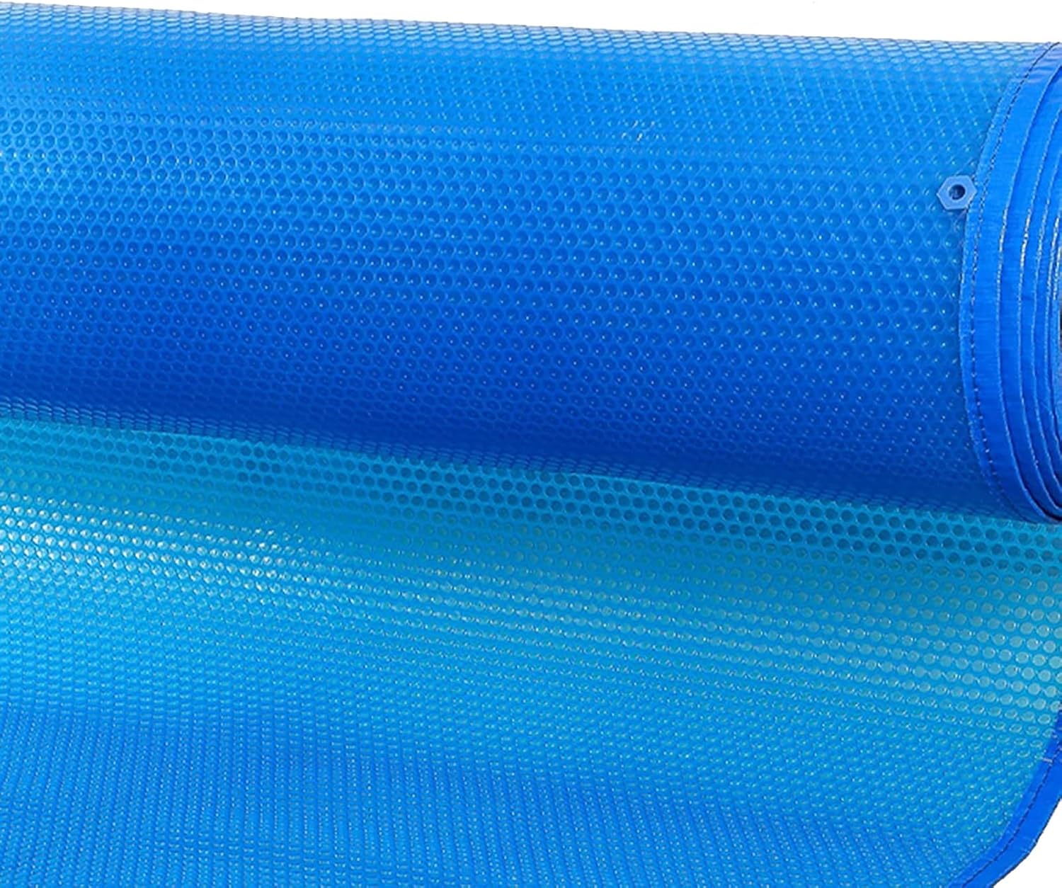 Bubbles Solar Cover with Reinforced Edges & Grommets, Blue