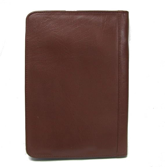 Brown Leather A4 Folder Portfolio with Option to Personalise PA125 Gift Box (Personalise with Text)