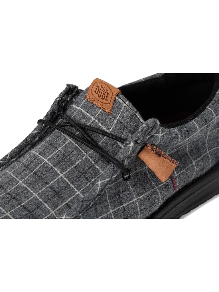 Black Hey Dude Wally Plaid Corduroy
