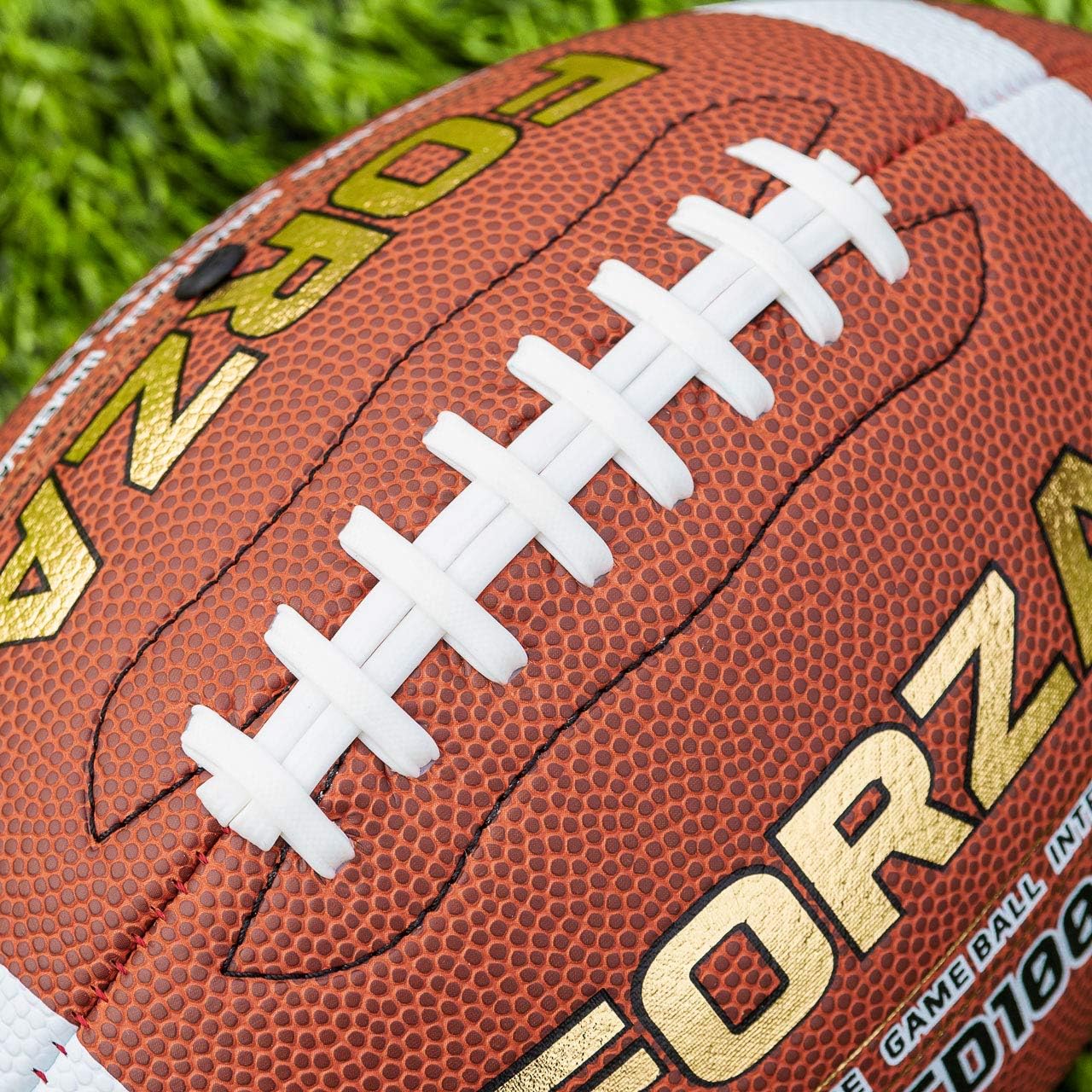 FORZA TD100 Football Game Balls | Junior to Offical Size Options Available | Ultimate High Grip Design | Packs of 1-40