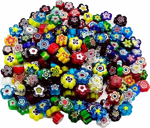 Miniatura 1 de EDFLIFE Millefiori de vidrio plano para suministros de fabricación de mosaicos, azulejos de mosaico para manualidades con azulejos de vidrio de