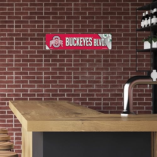 Vista 304 de Rico Industries Letrero de plástico de la NCAA de plástico de 4 x 16 pulgadas Alternativo