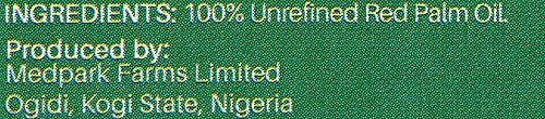 Miniatura 3 de Medpark Farms Aceite de palma roja de África (1 litro/32 onzas líquidas) 100% puro, natural, sin refinar (envase libre de PET y BPA)