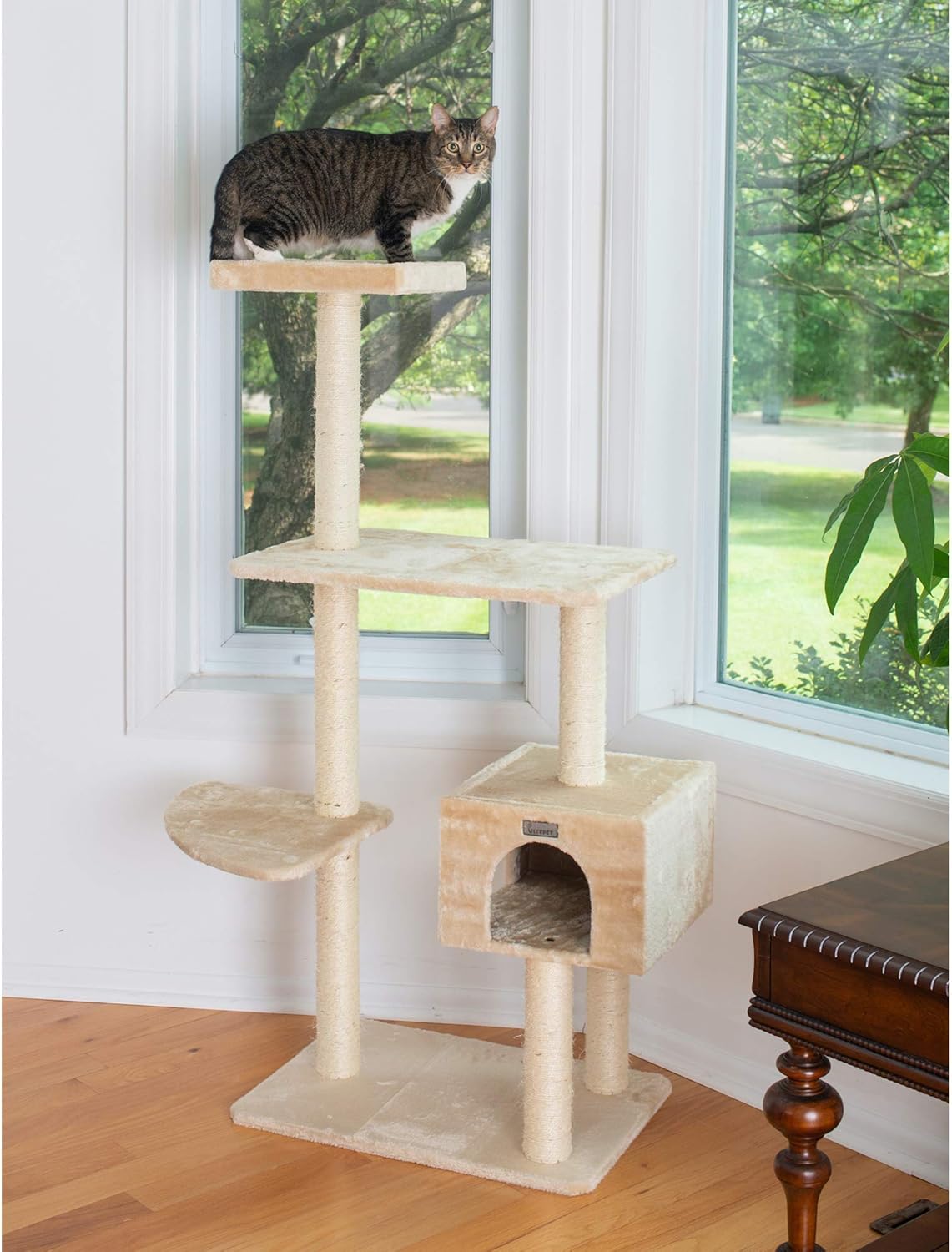 review GP78560321 Cat Tree, 57-Inch, Beige