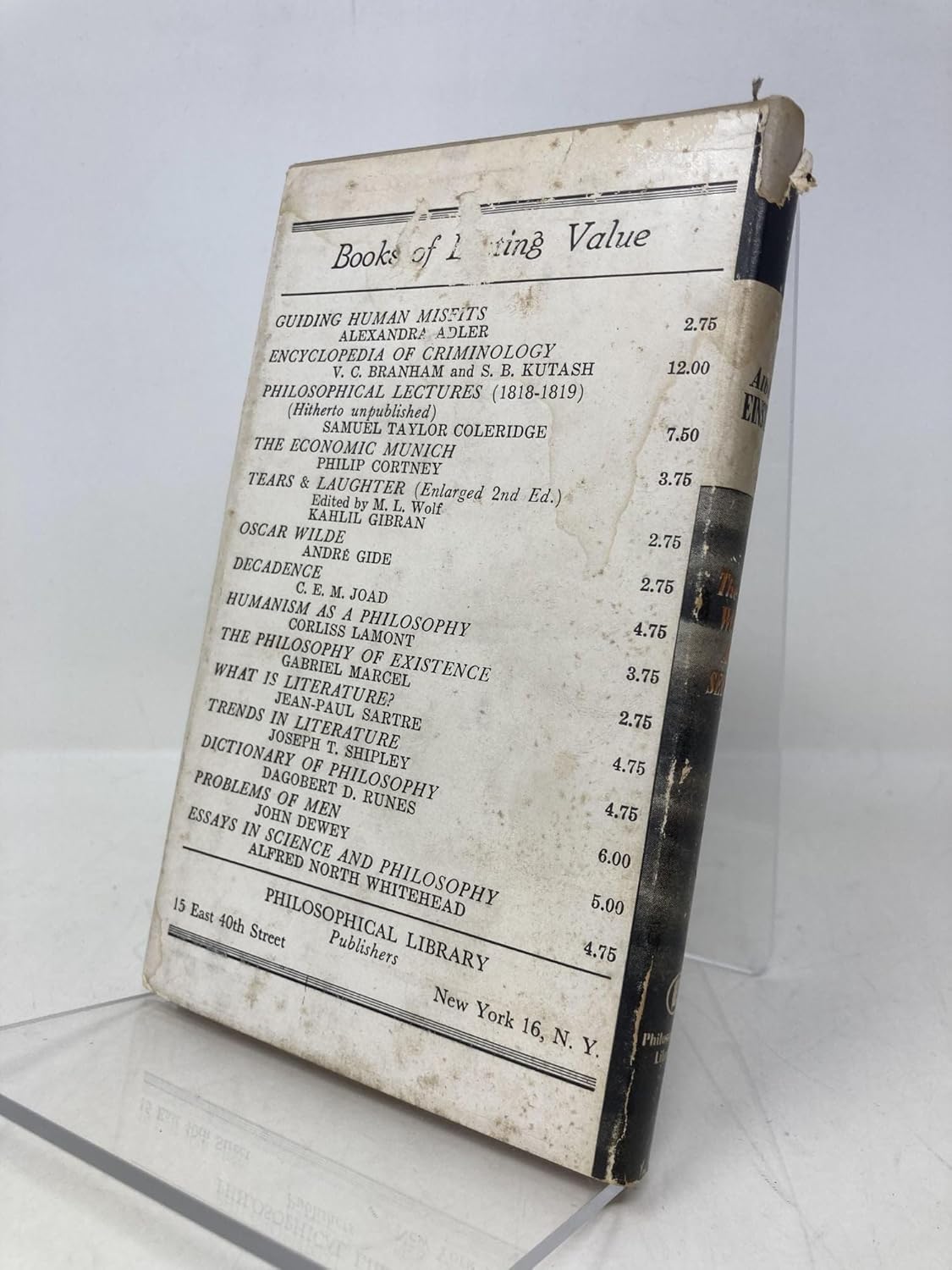 The World As I See It [Mein Weltbild] (The Wisdom Library)      Hardcover – January 1, 1949