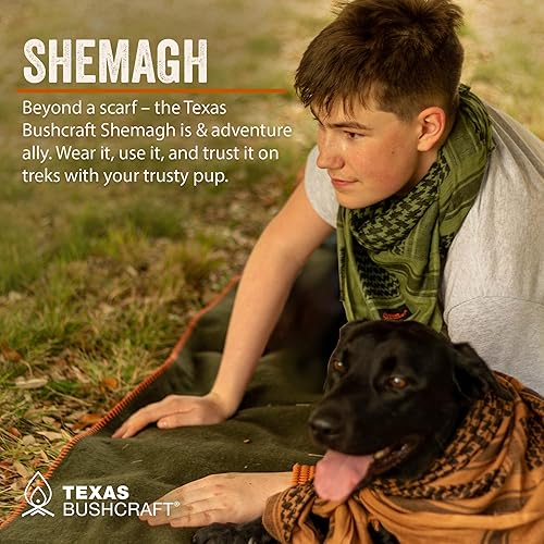 Miniatura 6 de Texas Bushcraft Tactical Shemagh - Auténtico Keffiyeh 100% algodón para tu equipo de camping, senderismo y mochilero