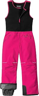 Kid's Snow Pants Girl's Winter Ski Bibs Insulated Waterproof Snowpants Fleece Snowboarding Overalls Snowbibs