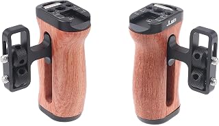 Fotga 2X Wooden Side Hand Grip Handle Stabilizer with 1/4