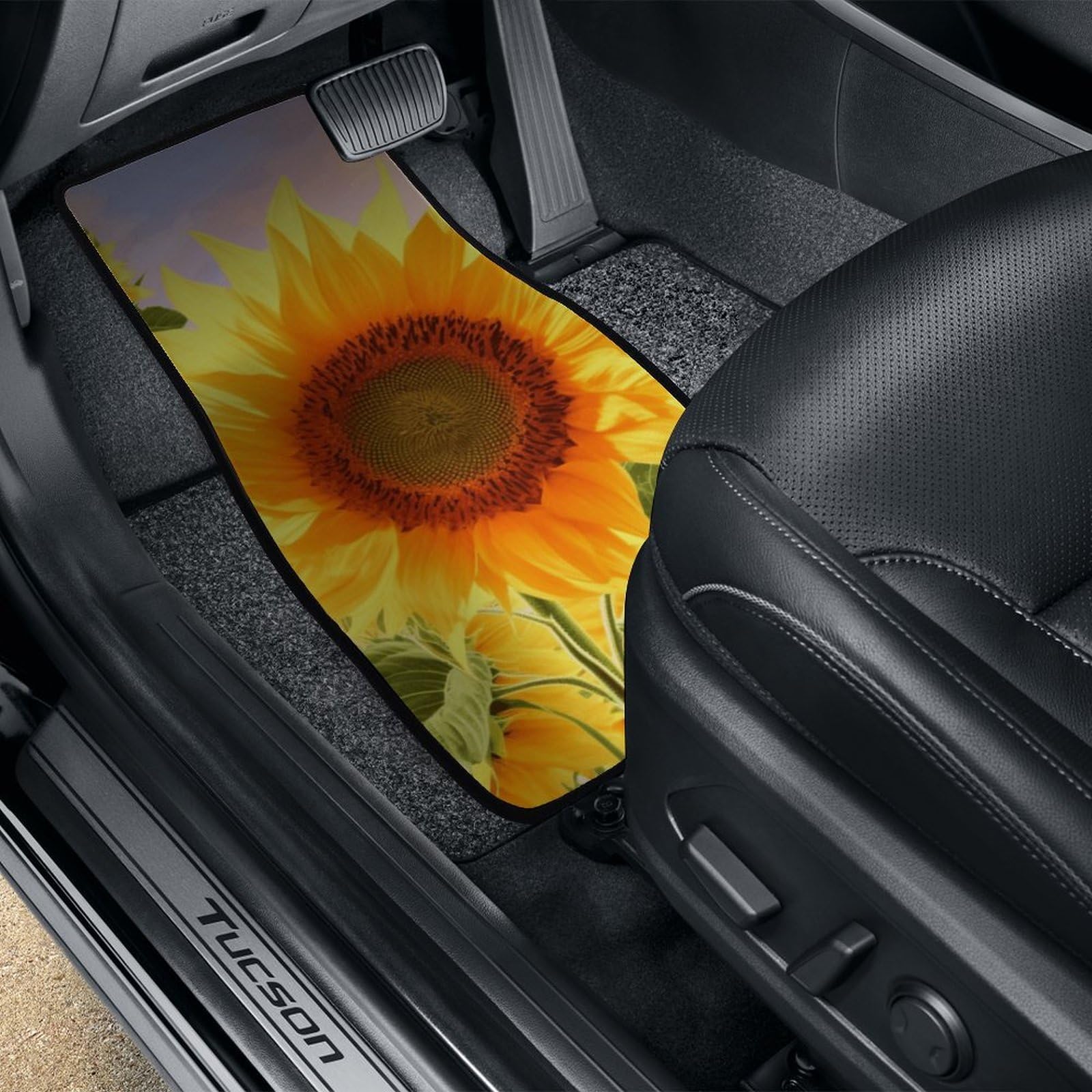 4 tappetini per auto, resistenti, antiscivolo, facili da pulire, adatti per la maggior parte delle auto, per tutte le stagioni, universali, adatti per SUV, berline e camion