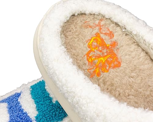 Miniatura 3 de Pantuflas de cara sonriente para mujer, suaves, suaves, ligeras, acogedoras, para interiores y exteriores, pantuflas de casa sin cordones, pantuflas