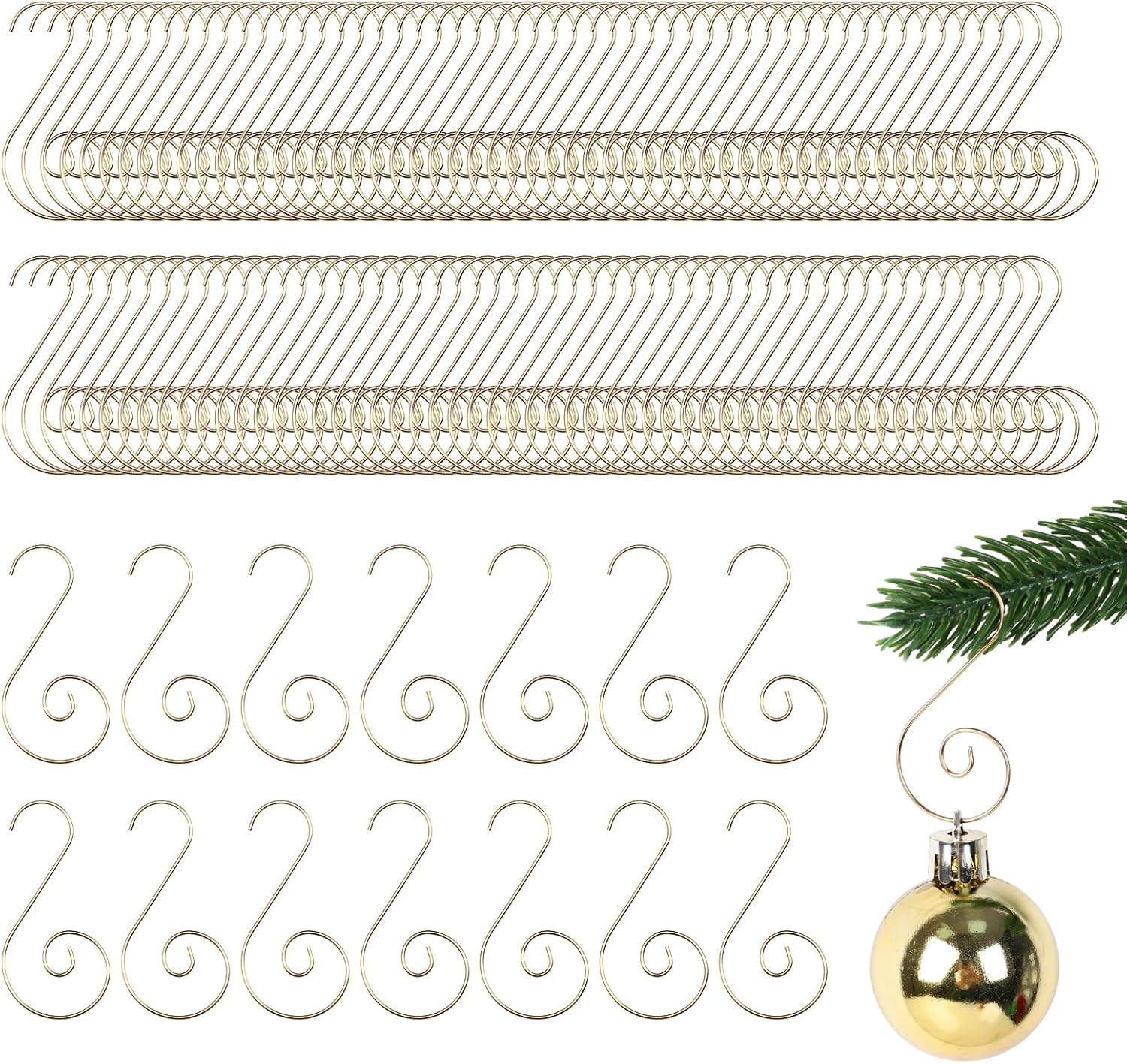 Miukada Christmas Ornament Hooks, Christmas Ornament