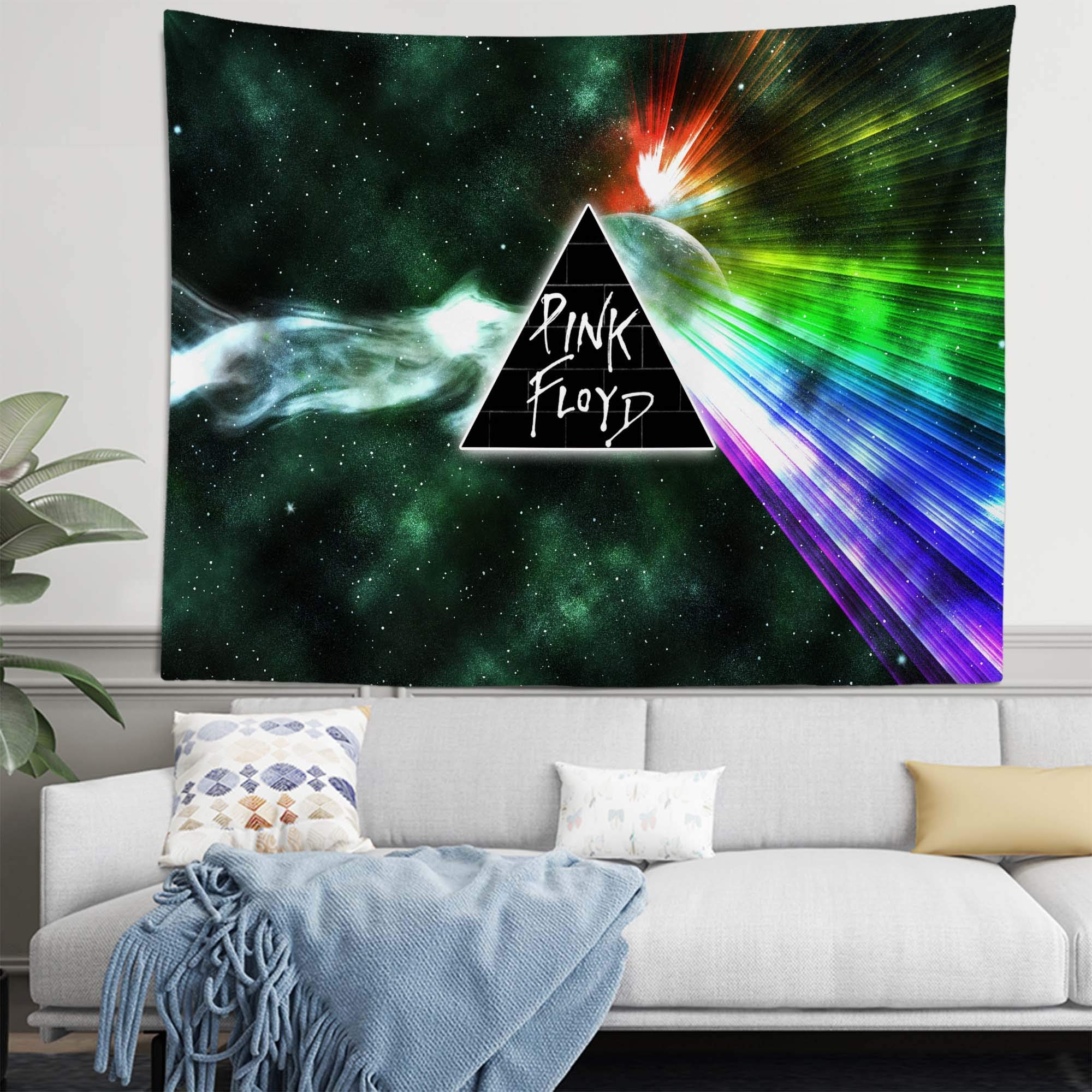 OliveSleep Arazzo da parete Pink Floyd, decorazione artistica per dormitorio, soggiorno, camera da letto (multi 43, 130 x 150 cm