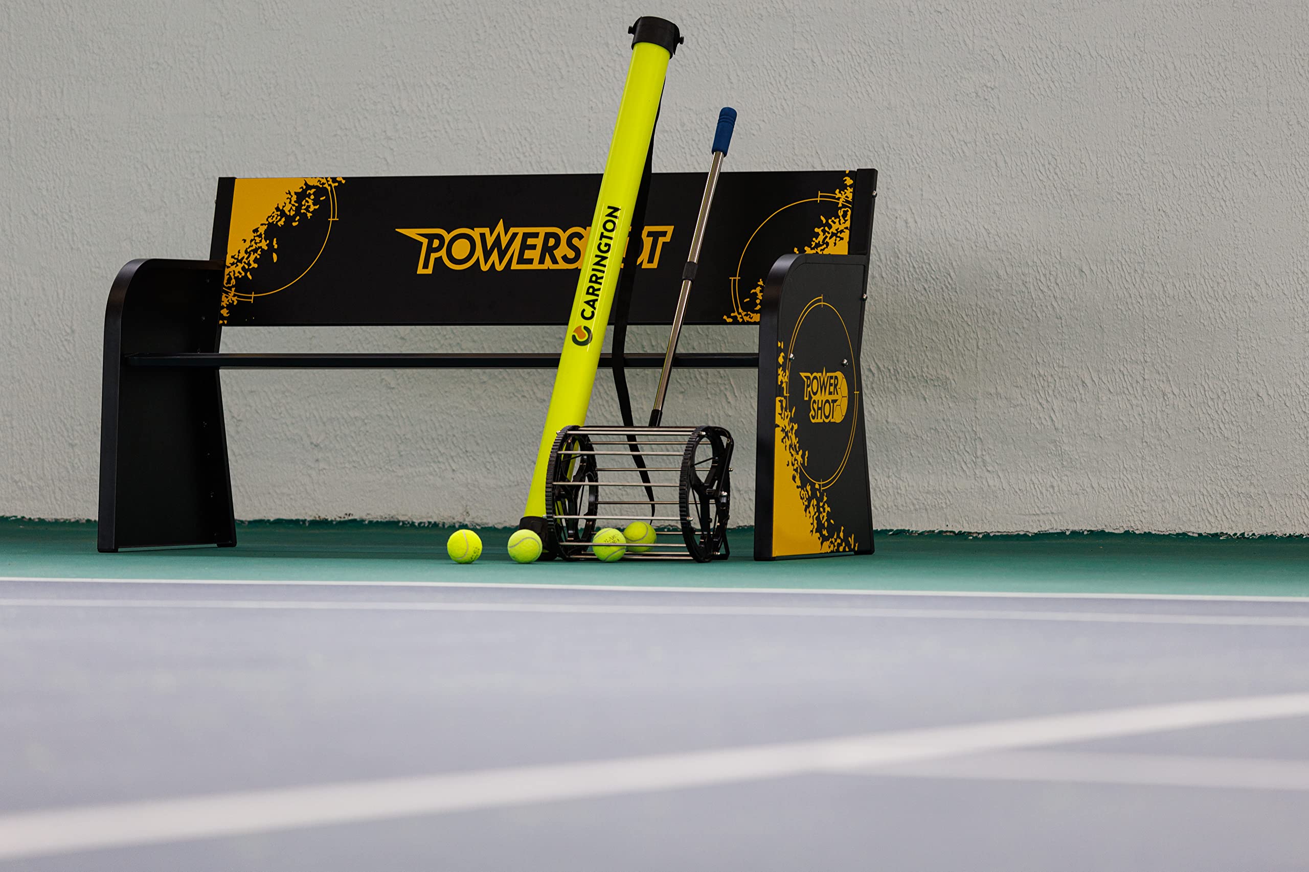 Tubo Recoge Pelotas Tenis - Amarillo- Contiene hasta 15 Pelotas
