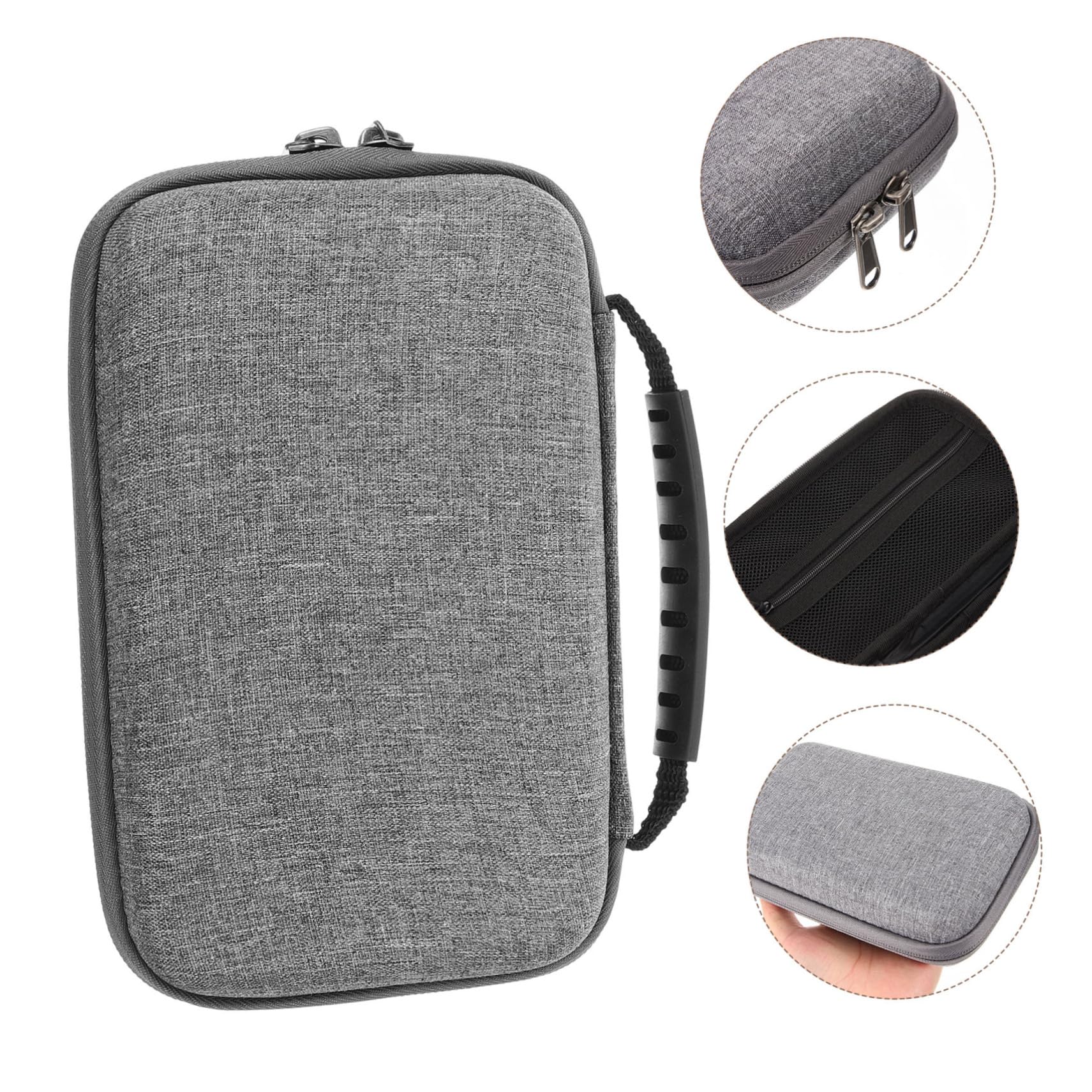HOMSFOU 5pezzi Organizzatore Elettronico Da Viaggio Compatto Per Caricatori e Accessori Custodia Portatile Per Cavi e Dispositivi Perfetta Per Viaggi e Trasporti