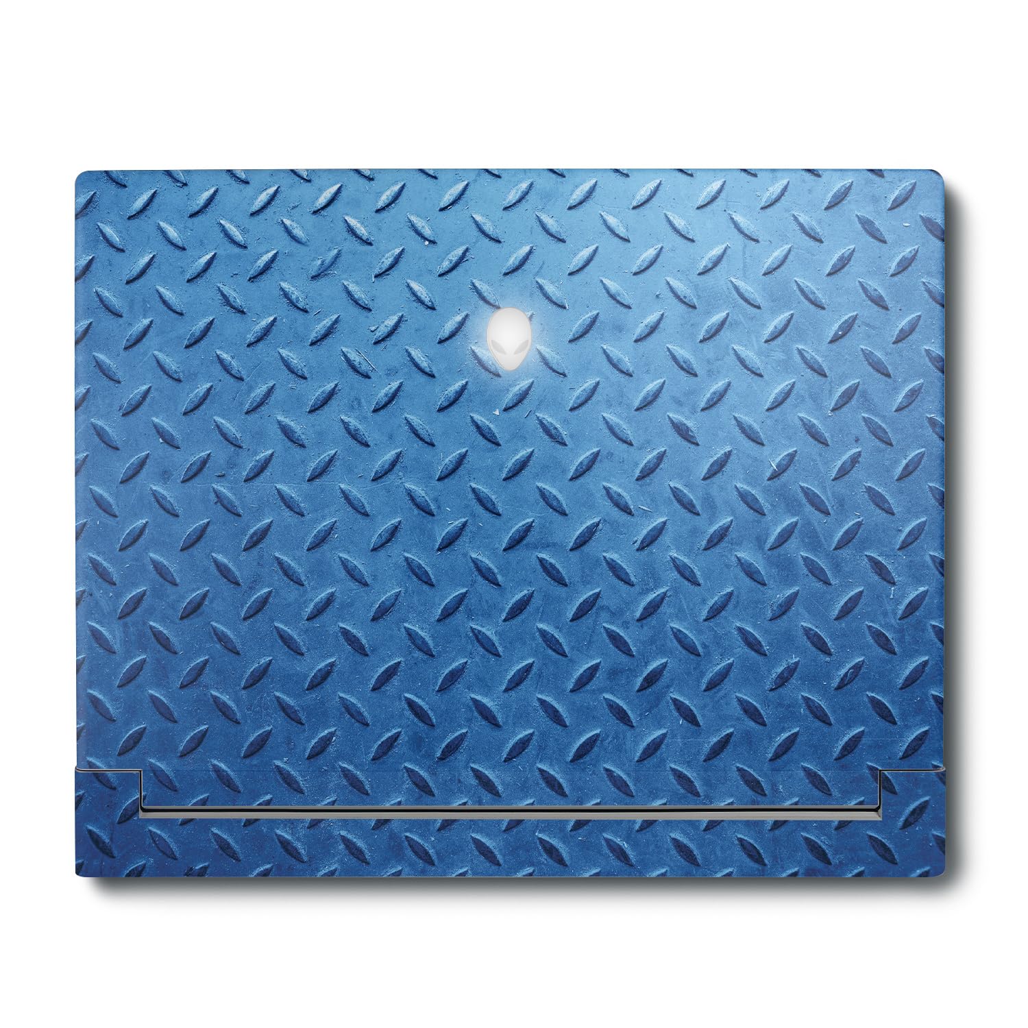 MightySkins Skin Compatible with Alienware X16 R1 (2023) Full Wrap Kit - Blue Gridiron | Protective, Durable, and Unique Vinyl Decal wrap Cover | Easy to Apply &amp; Change Styles | Made in The USA