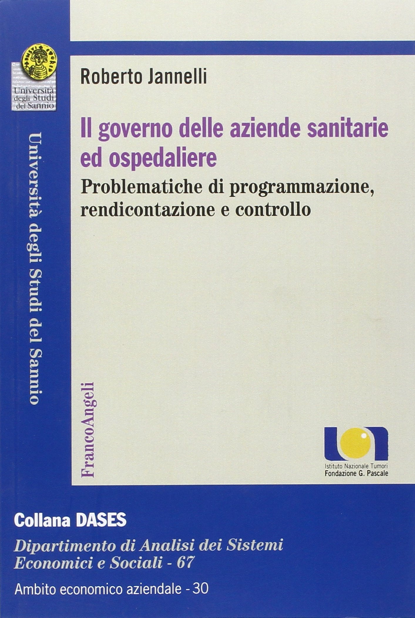 Il governo delle aziende sanitarie e ospedaliere. Problematiche di programmazione, rendicontazione e controllo