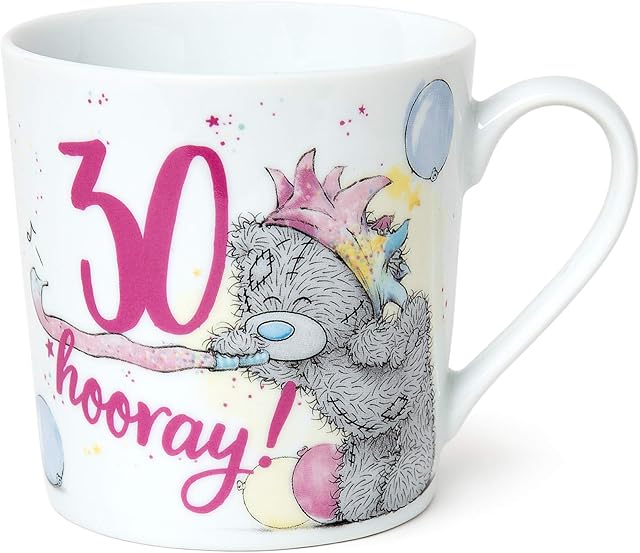 Me to You 30th Birthday Tatty Teddy Boxed Mug,Blue,gold,grey