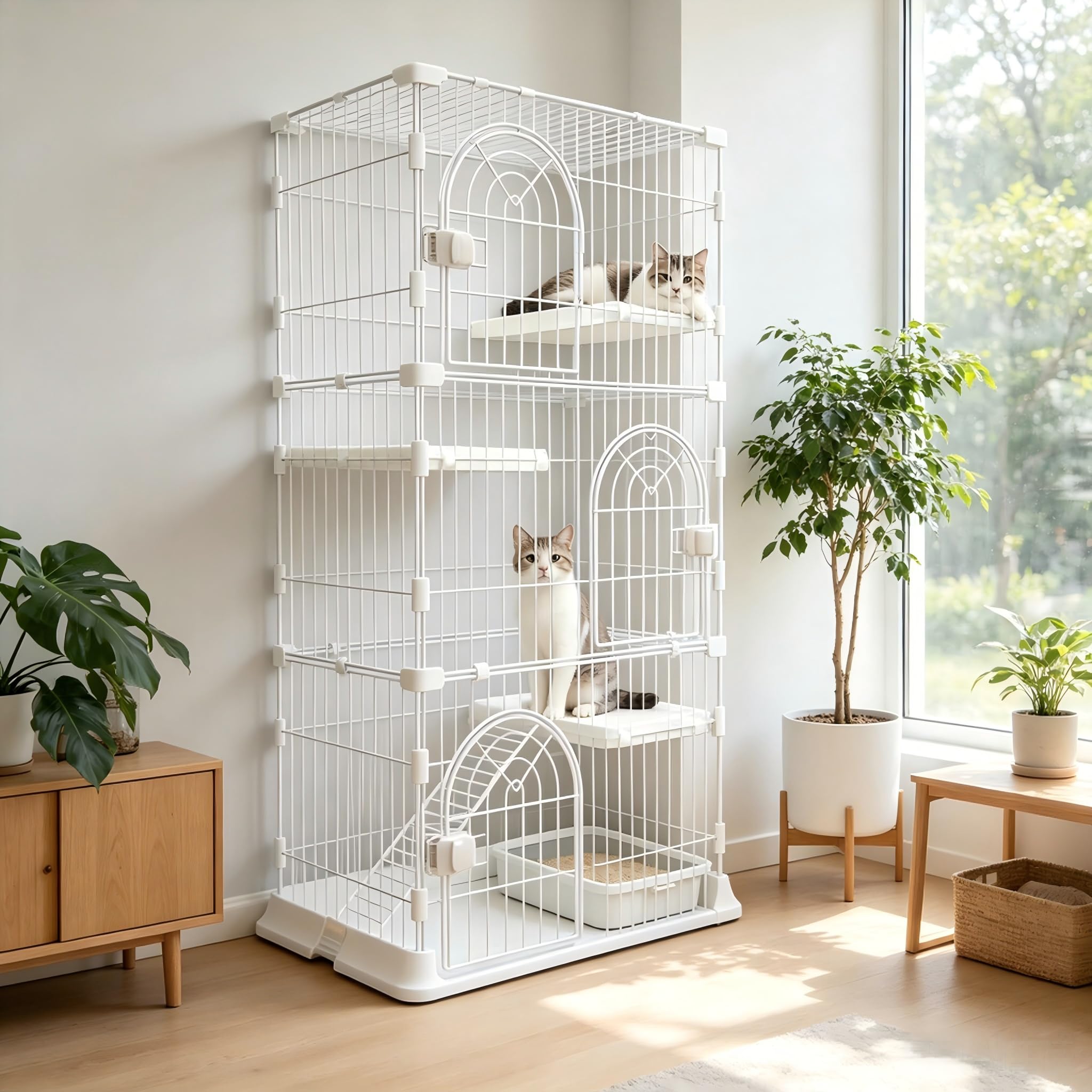 Cat Cage & Playpen - Escape-Proof for Cats & Small Pets -18