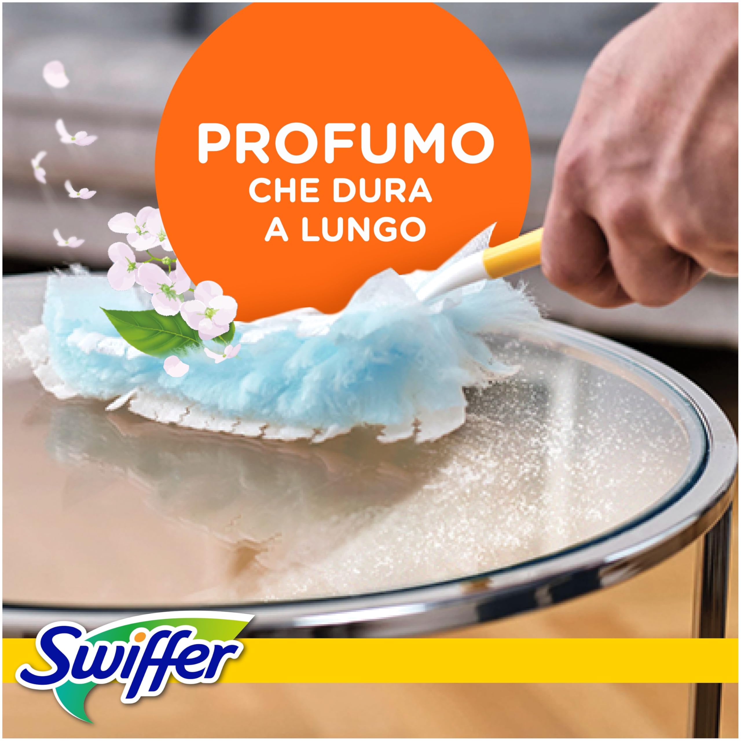 Swiffer Ricambi Per Piumino Catturapolvere, Con Profumo Ambipur, Cattura E Intrappola La Polvere 3x23 Pezzi