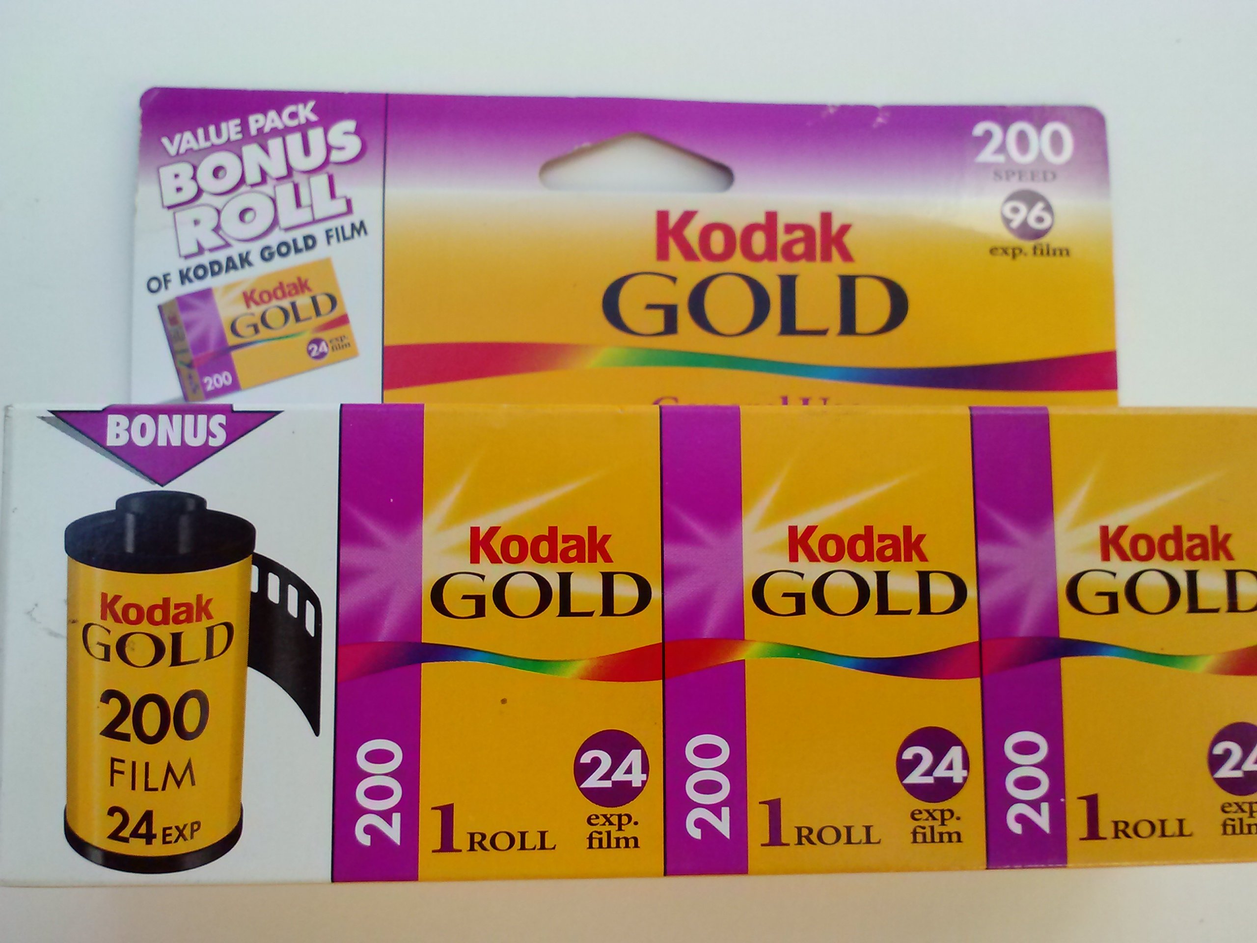 Kodak Gold 200 - Pellicola 35 mm (confezione da 4)