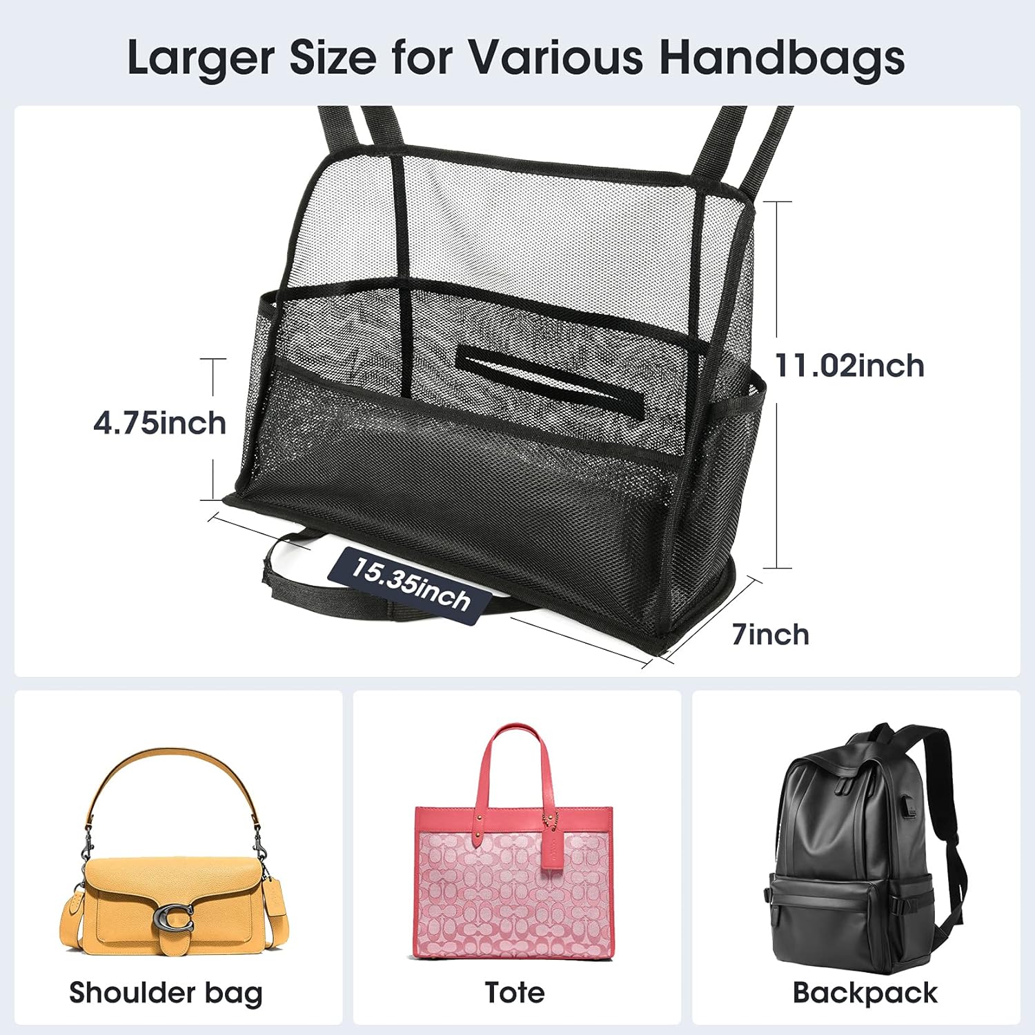 Handbag Viopic Capacity Organizer Documents Photo