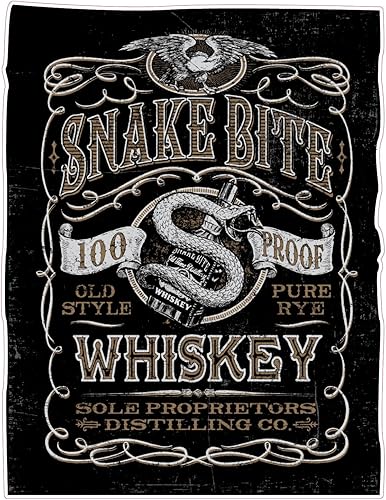 Miniatura 2 de Bad Fish Custom Decals Snake Bite Whiskey - Calcomanía para auto de 100 pruebas, divertida y bonita, vinilo permanente brillante de alta calidad,