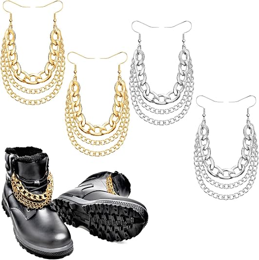 Shoe String Chain Amazon.com: Chethin 4 Pieces Shoe Chains Shoe Charm Shoelaces Clips ...