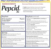 Vista 10 de Pepcid AC - Tabletas de alivio de acidez estomacal de máxima potencia, medicamentos de venta libre que previene y alivia la acidez estomacal