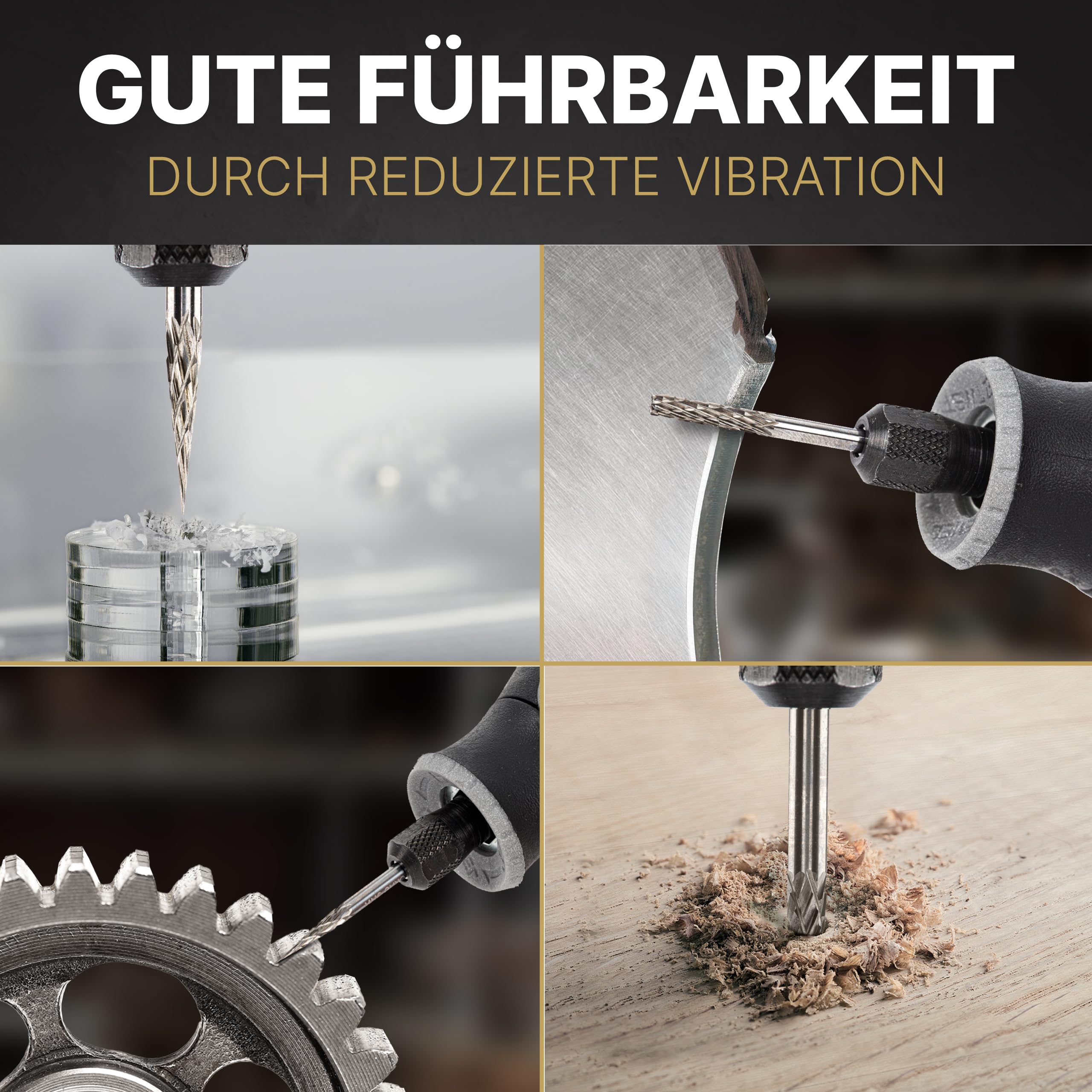 Sourcing Map 5 Stück Hartmetall-Drehfräser Kugelform - 3 Mm Schaft, 6 Mm Kopf, Doppelschnitt Für Metall, Holz, Kunststoff