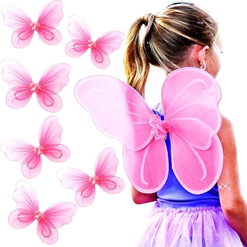 Alas de hada Butterfly Craze para niña alas de mariposa o ángel disfraces y trajes para niñas de 2-12 años pack de 6 unidades color verde disponible en Yaxa Colombia
